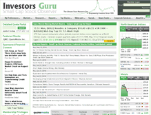 Tablet Screenshot of investorsguru.com